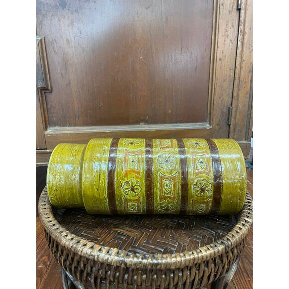 Bitossi Green Art Pottery Vase by Aldo Londi for Rosenthal Netter, Signed Italy - Picture 2 of 7